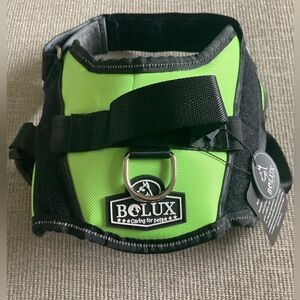 NWT Bolux Dog Harness Size S - Green- No Pull, Adjustable, Reflective